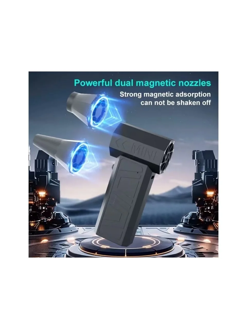 Mega Turbo Üfleyici Elektrikli Şiddetli Fan Hava Kompresör 130.000RPM Mangal Barbekü Fanı