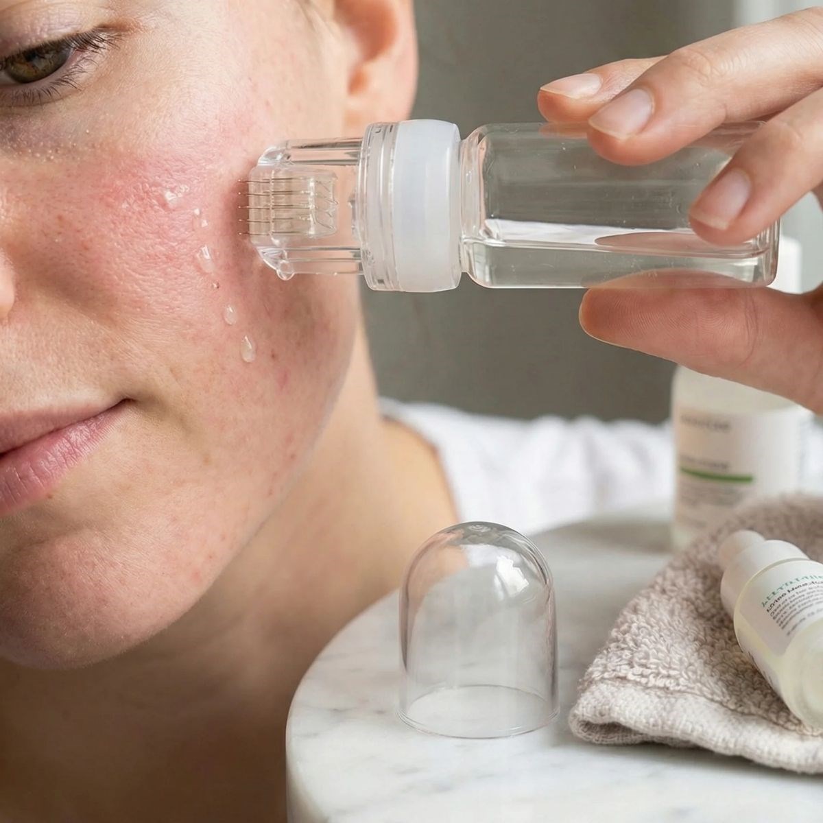 Mikro İğne 64’lü Cilt Bakım Serumu – Yüz ve Boyun için Anti-Aging, Gözenek Sıkılaştırıcı Serum
