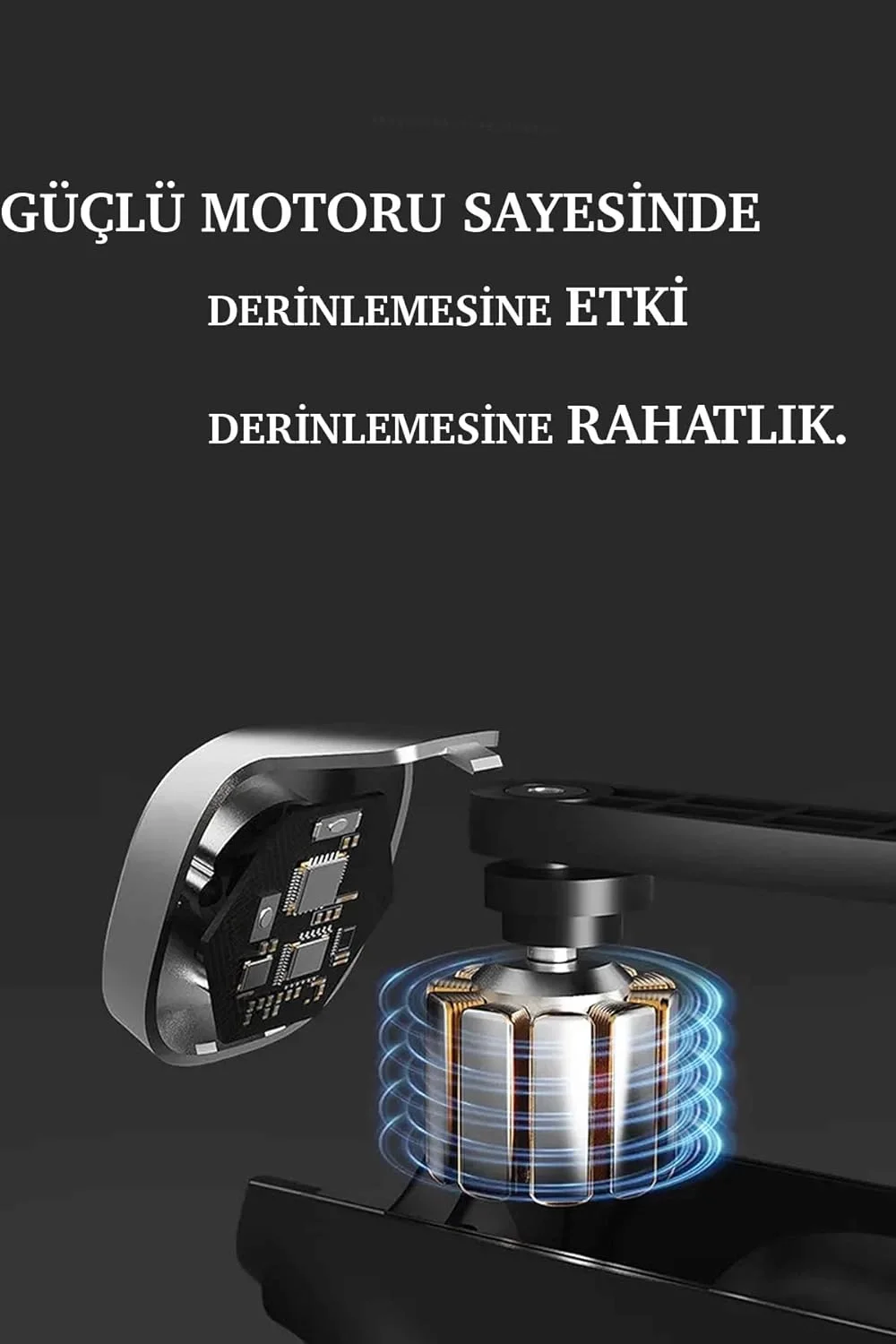 Mini Profesyonel Şarjlı Masaj Aleti 4 Başlıklı KH-800