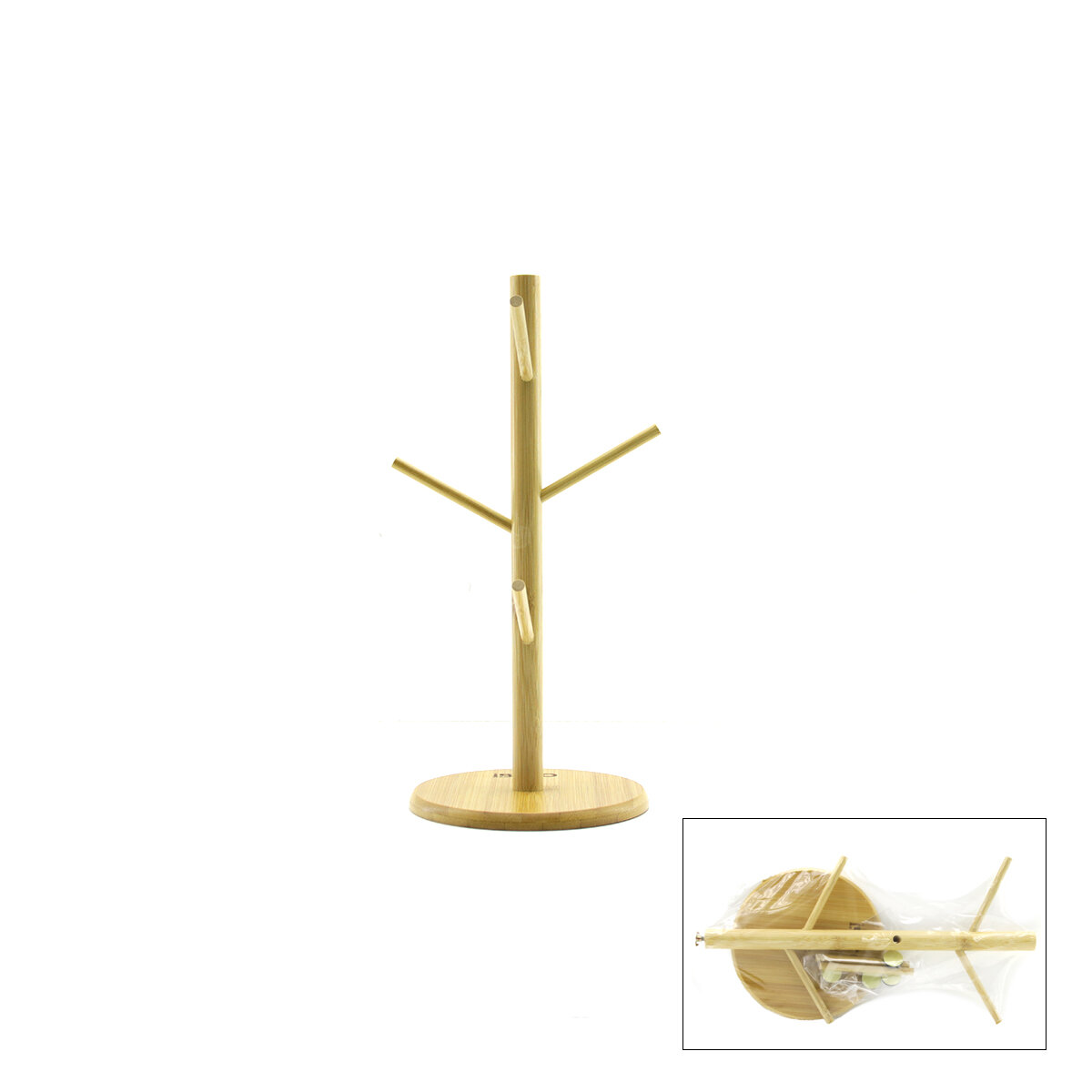 MİX ALTLIK =YUVARLAK - KARE BARDAK - FİNCAN ASACAK BAMBU - AHŞAP 35CM