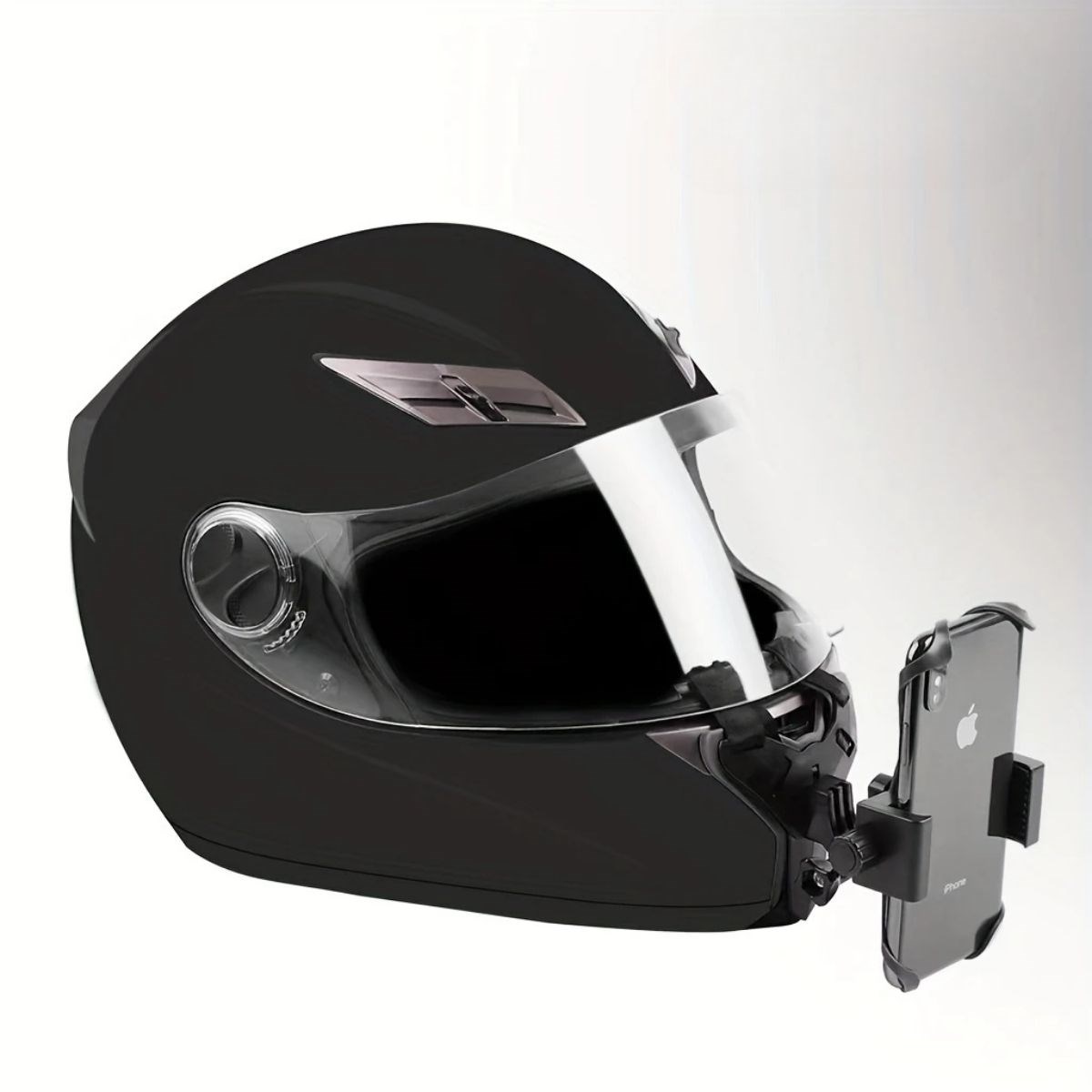 Motorsiklet Kask Önü Takılan Telefon Tutucu Aksiyon Kamerası Takılabilen Aparat