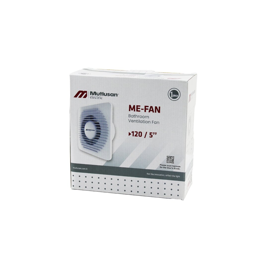 MUTLUSAN-001 211 000 120 00 00 ME-FAN 120/5" BANYO TUVALET HAVALANDIRMA ASPİRATÖRÜ 15W 1900RPM 120M3/H