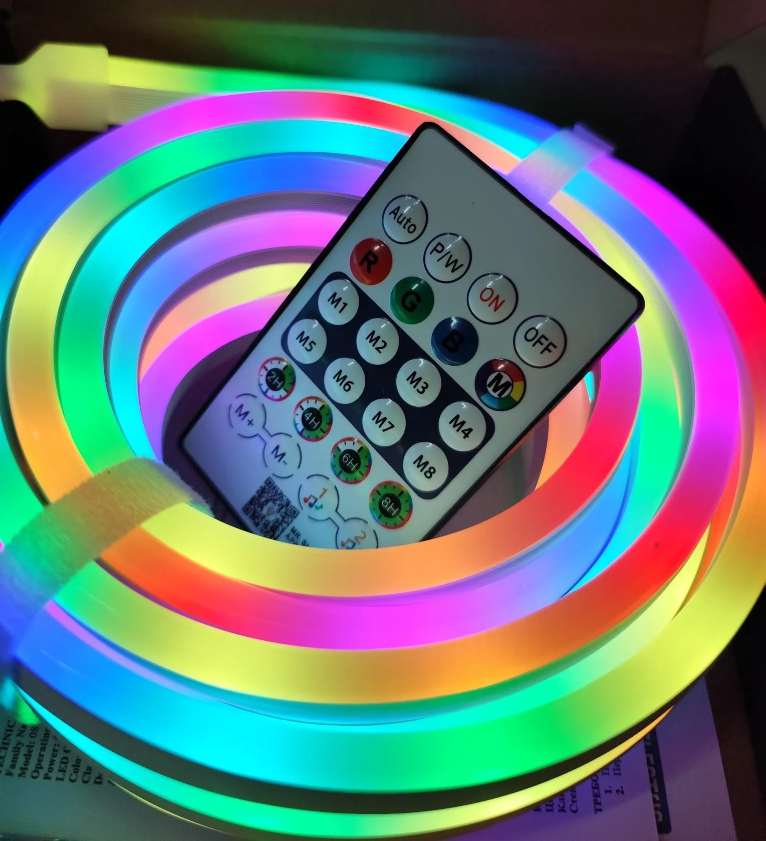 Neon LED Esnek Aydınlatma - RGB MAGIC SMART - 5 Metre Paket IP67 - Uzaktan Kumanda + Uygulama
