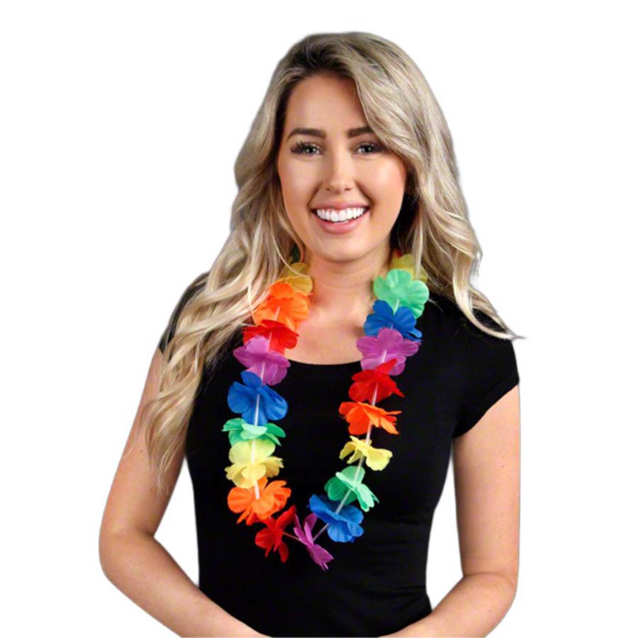 Rengarenk Hawaii Boyun Çelengi Havai Partisi Kolyesi 1 Adet