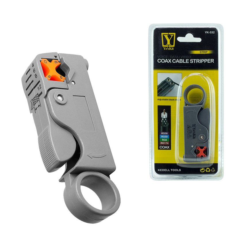 RG58-RG59-RG6-RG174 KOAKSİYEL KABLO SOYUCU YK-332