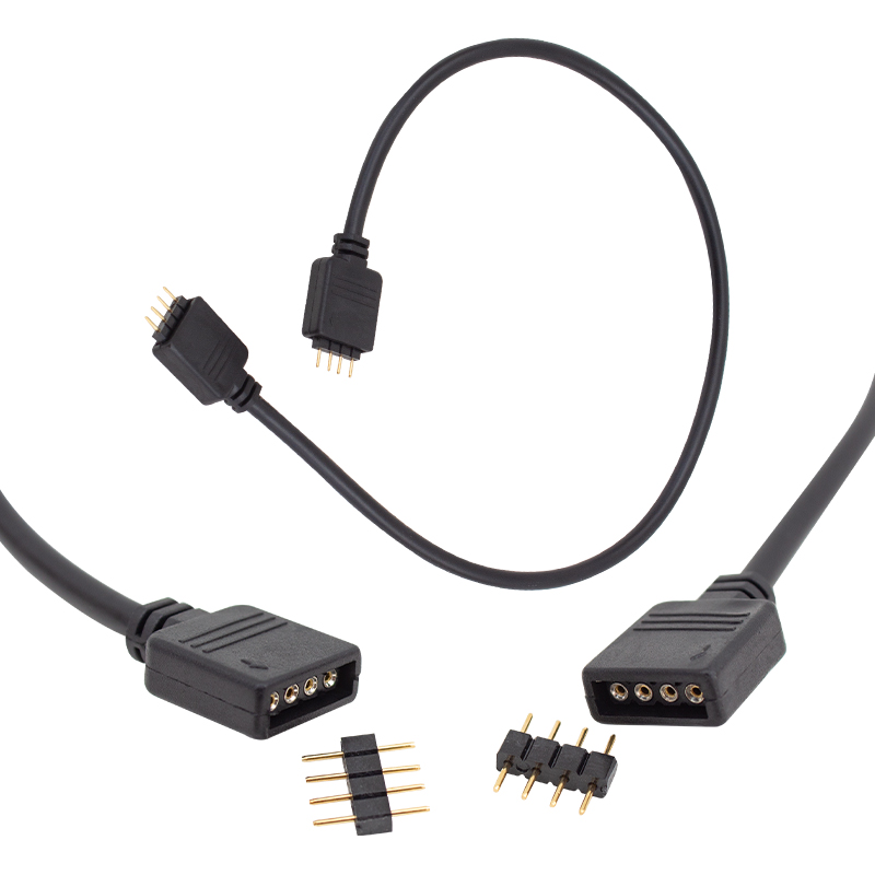 RGB LED BAĞLANTI ERKEK-DİŞİ JUMPERLI 4 PIN KABLO