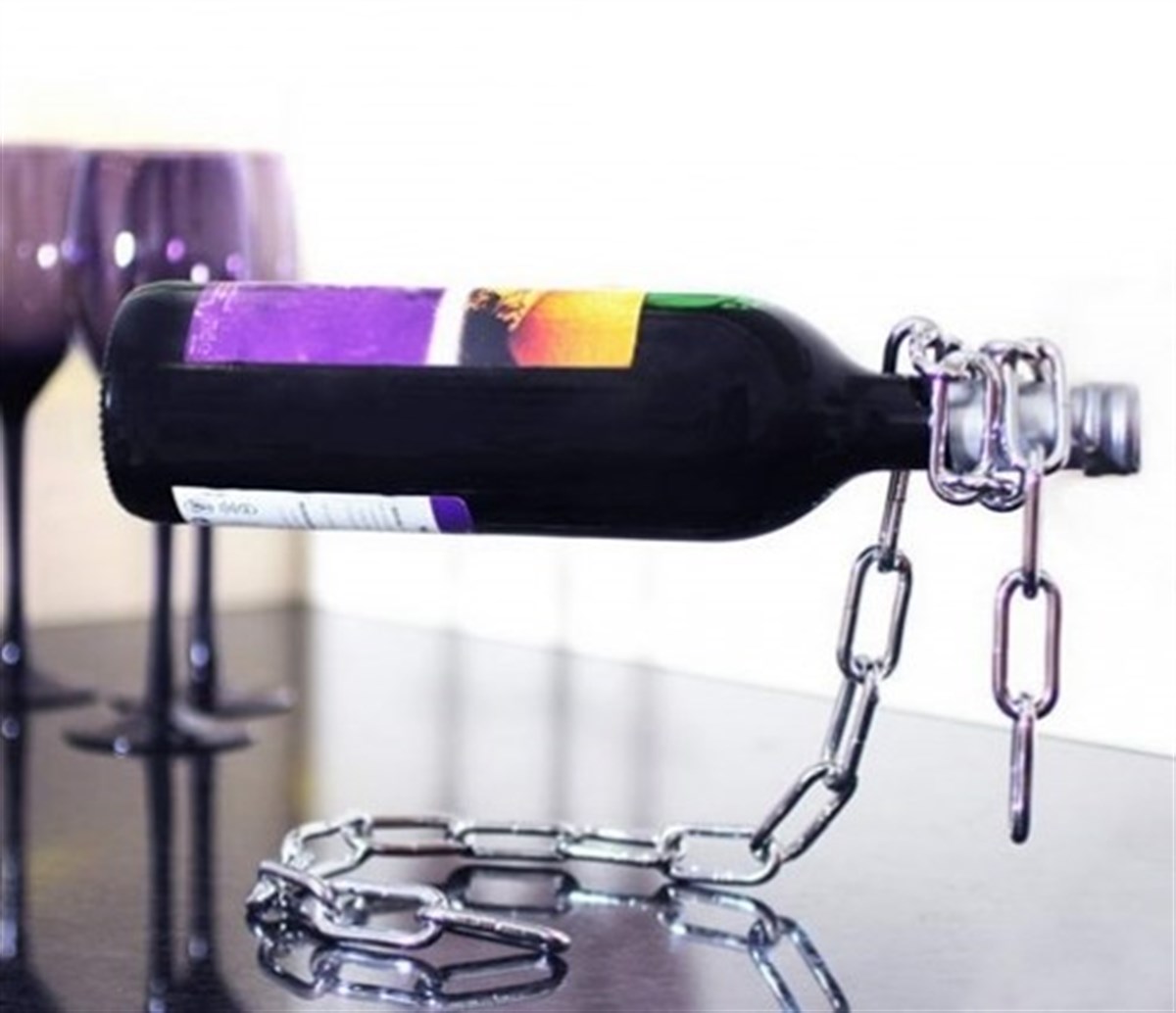 Sihirli İlüzyon Zincir Uçan Şişe Eşya Tutucu Aparat Chain Holder