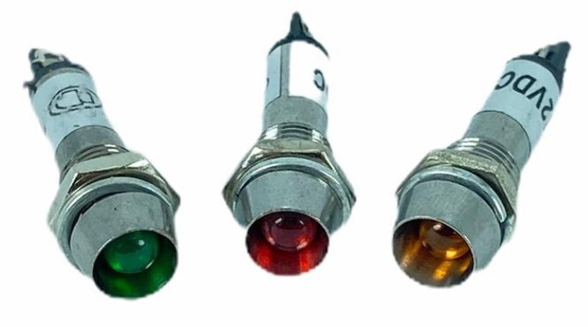 SİNYAL LAMBASI Ø8MM METAL 24V (IC-225)