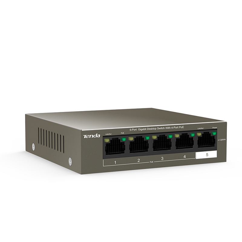 TENDA TEG1105P 63W 5 PORT GIGABIT ETHERNET SWITCH (4 PORT POE)