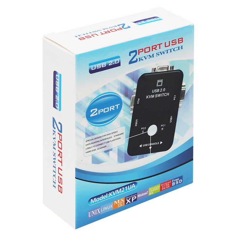 USB 2.0 MANUEL 2 PORT KVM SWITCH (81)