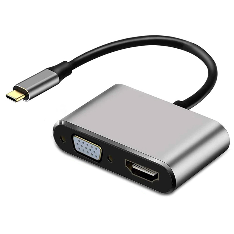 USB TYPE-C TO HDMI-VGA-USB-TYPE C 4IN1 ADAPTÖR