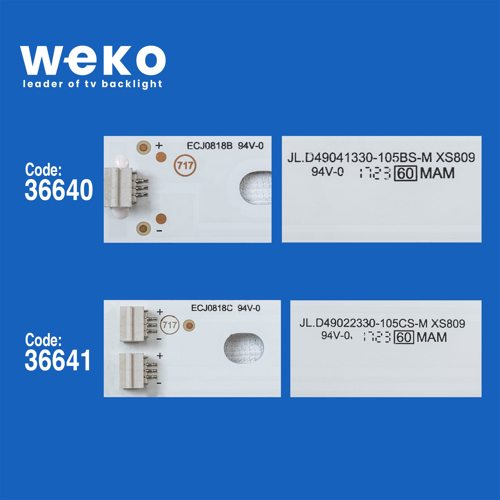 WKSET-5589 36640X8 36641X1 JL.D49041330-105 9 ADET LED BAR