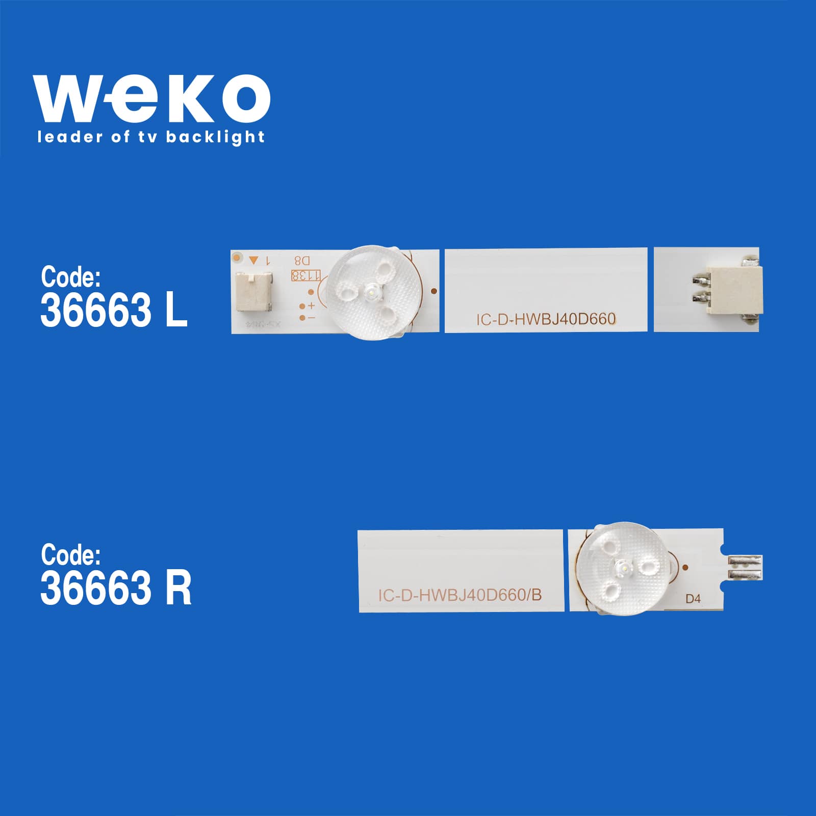 WKSET-5692 36663X3 IC-D-HWBJ40D660 9P84 3 ADET LED BAR