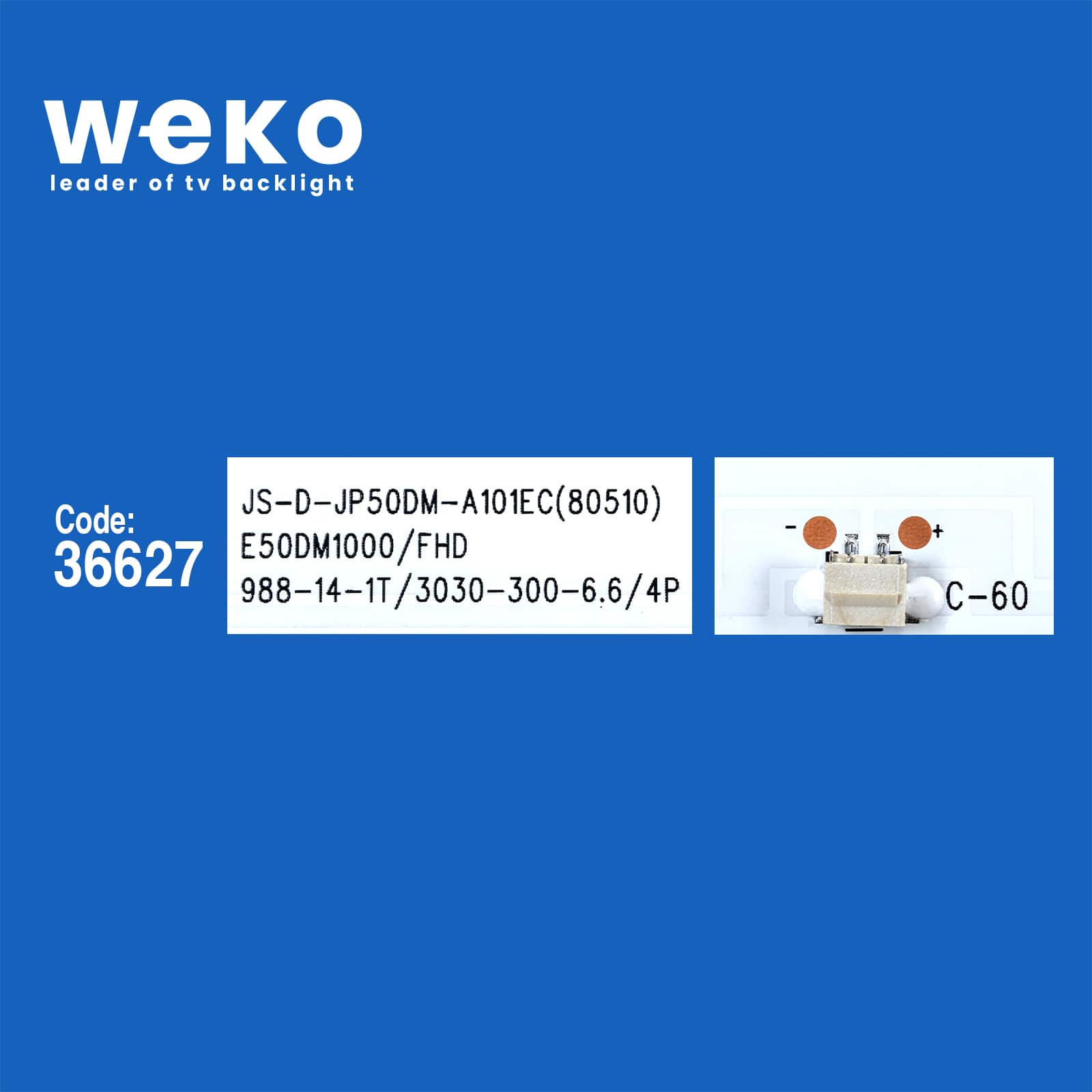 WKSET-5822 36627X4 JS-D-JP50DM-A101EC ((81112) 80510)  E50DM1000/FHD  4 ADET LED BAR