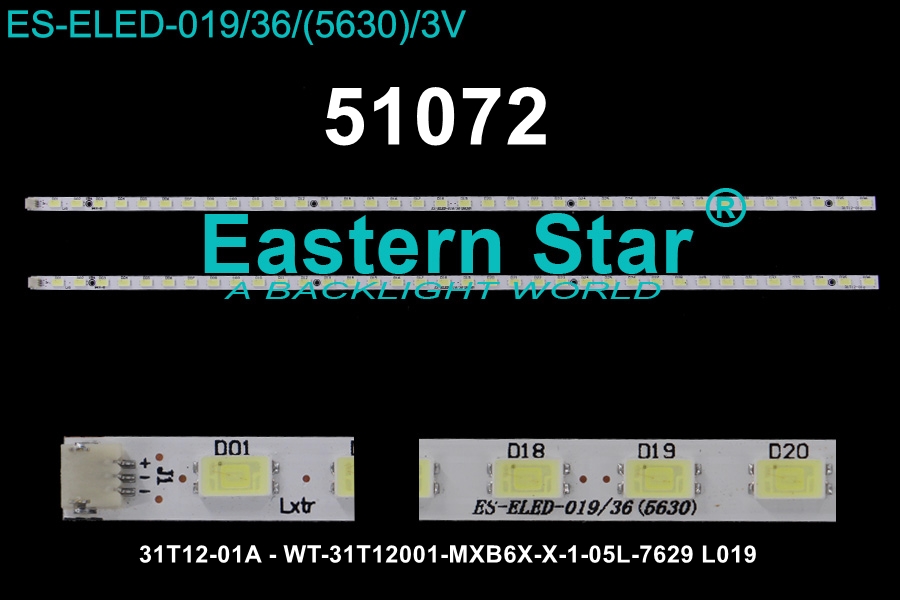 WKSET-6072 34922X2 31T12-01A - WT-31T12001-MXB6X-X-1-05L-7629 L019  2 ADET LED BAR (81)