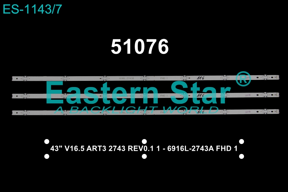 WKSET-6076 35807X3 43 V16.5 ART3 2743 REV0.1 1 - 6916L-2743A FHD 1  3 ADET LED BAR