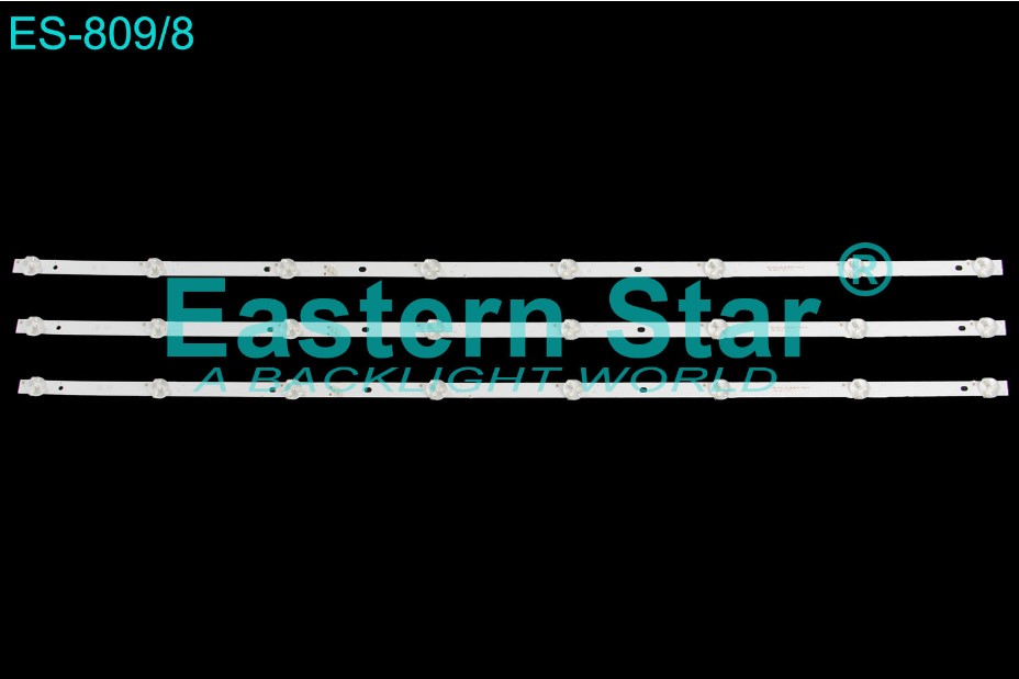 WKSET-6310 37046X3 HRS_SQY43_3X8_2W_MCPCB 12MM_V1 3 ADET LED BAR