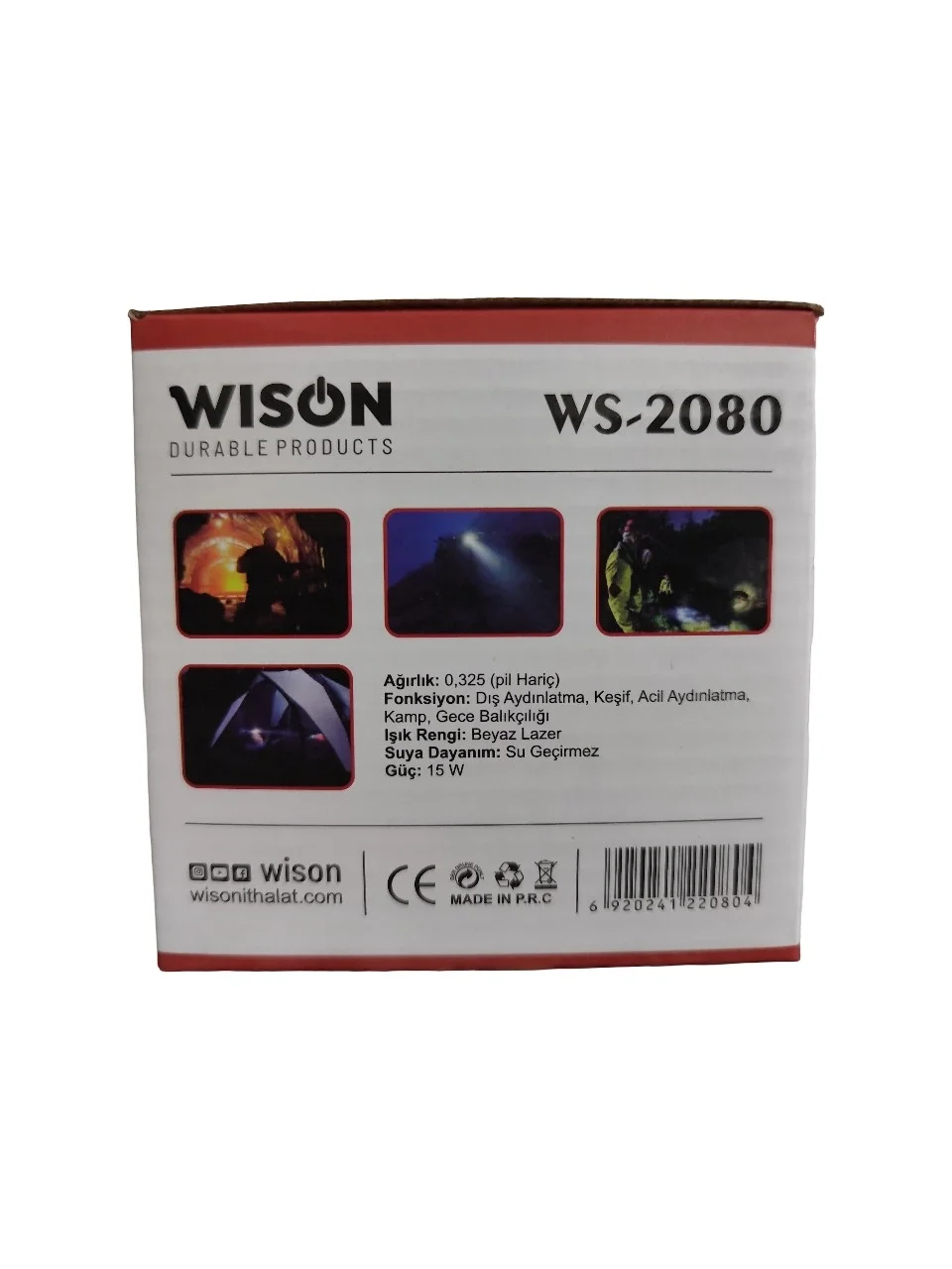 Ws-2080 Profesyonel Kafa Lambası 3000 Lümen 40 Watt
