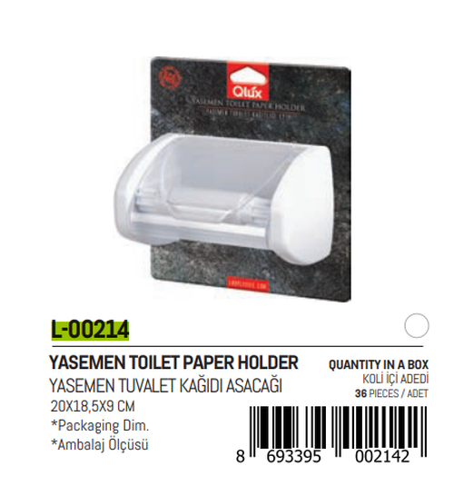 YASEMEN KAPAKLI WC KAĞITLIK