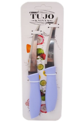 2 PARÇA  KARTELALI TIRTIRLI BIÇAK