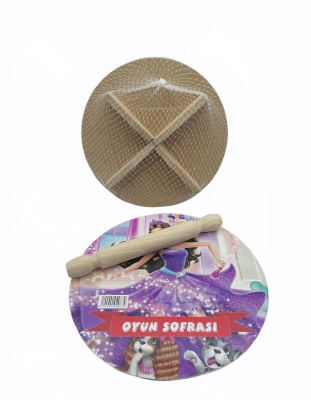 24CM RESİMLİ AHŞAP OYUN SOFRASI EKMEK TAHTA