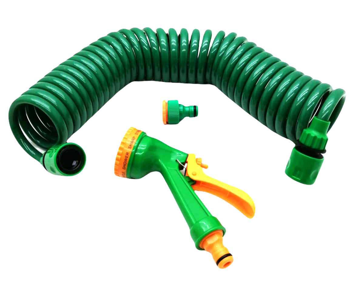 AKORDİYON BAHÇE HORTUMU SETİ TABANCALI 7.5MT