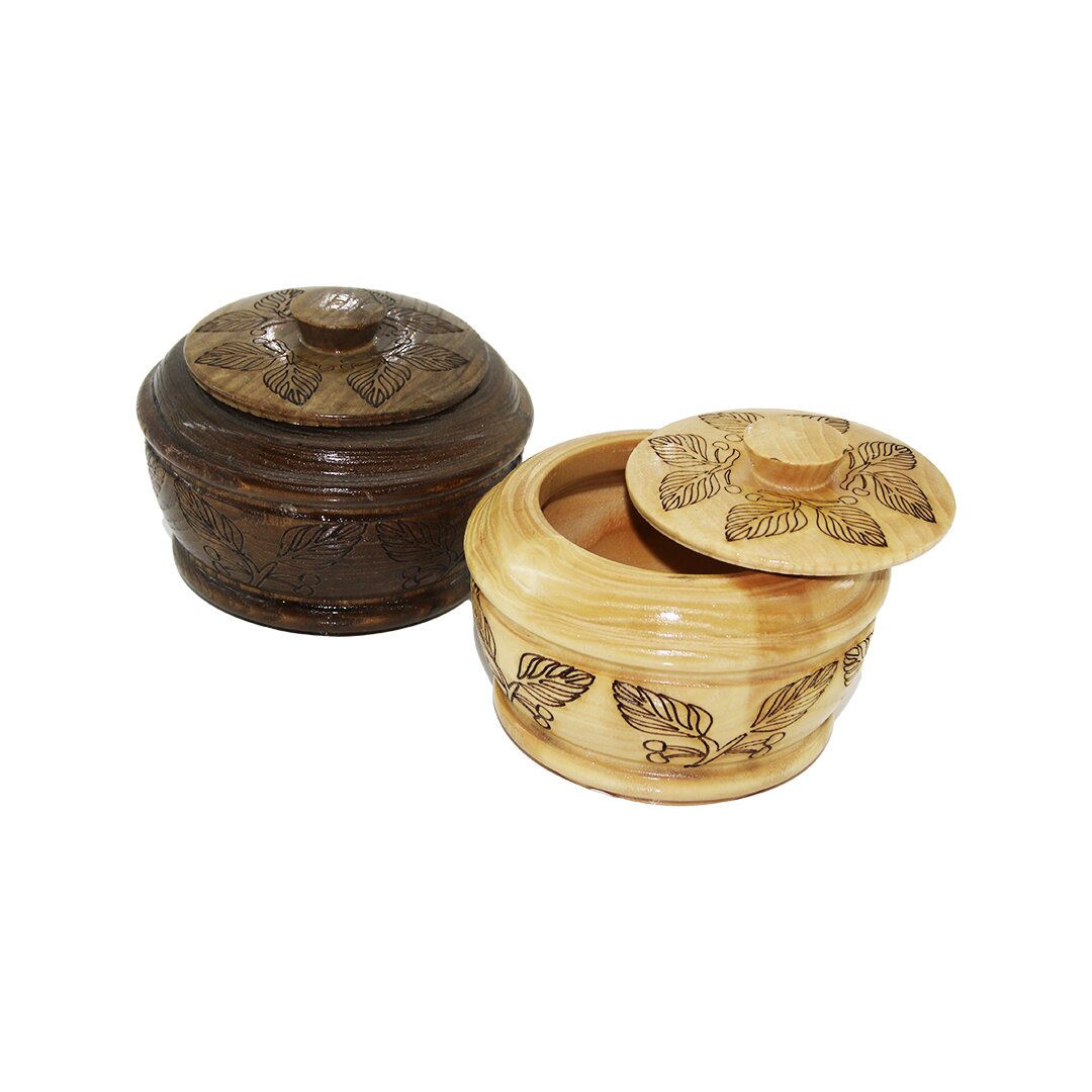 AYAKSIZ   DESENLİ - CNC İŞLEMELİ  AHŞAP ŞEKERLİK KAPAKLI  FİLELİ AMBALAJ