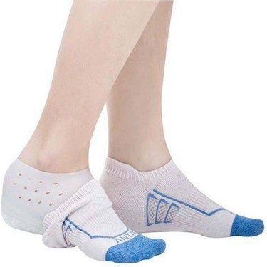 Boy Uzatıcı Silikon Topuk Çorabı Gizli Topuk Yükseltici