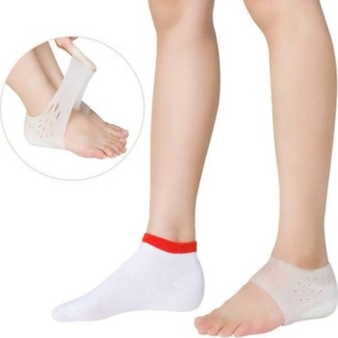 Boy Uzatıcı Silikon Topuk Çorabı Gizli Topuk Yükseltici