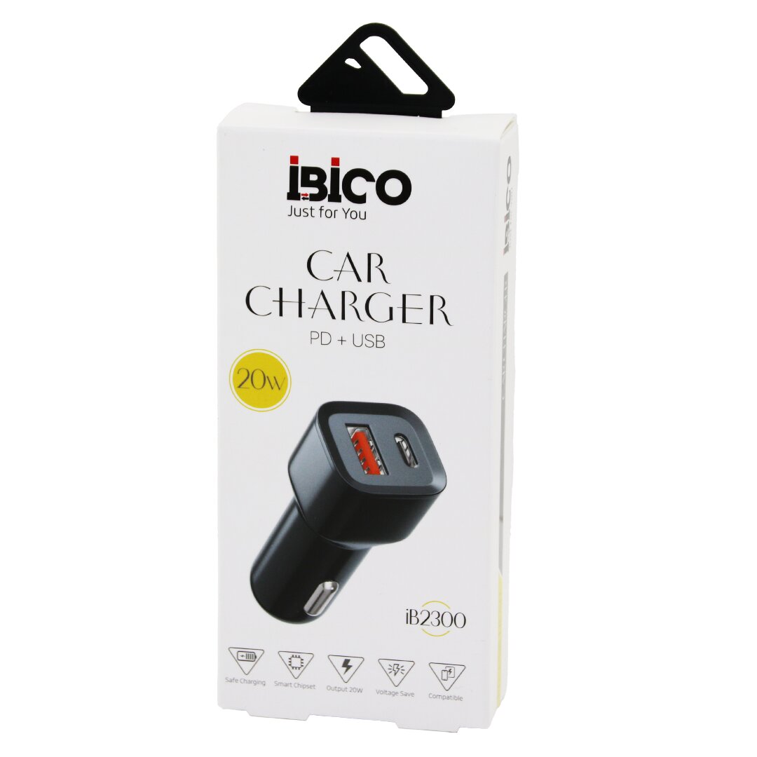 CAR CHARGER PD + USB OTO - ARAÇ ÇAKMAKLIK ŞARJ BAŞLIK 3.0 A 20W