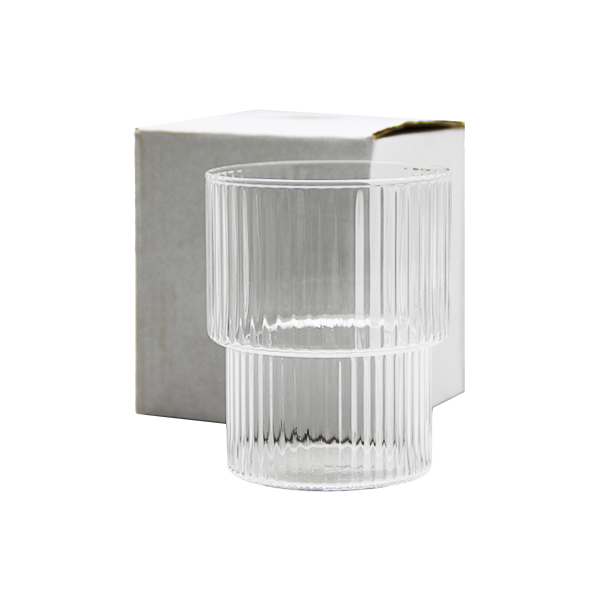 ÇİZGİLİ - CAM BARDAK KAHVE - SUNUM - MEŞRUBAT - ORİGAMİ