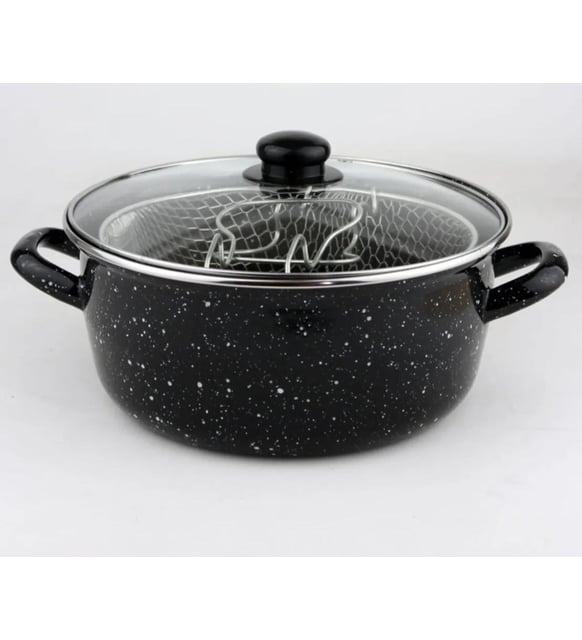 ESSAN SİYAH CAM KAPAK FRİTÖZ AZAK