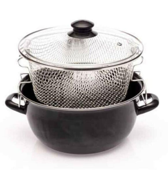 ESSAN SİYAH CAM KAPAK FRİTÖZ AZAK