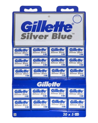 GİLLETTE SİLVER BLUE TAM JİLET 5 ADET  X 20 ADET