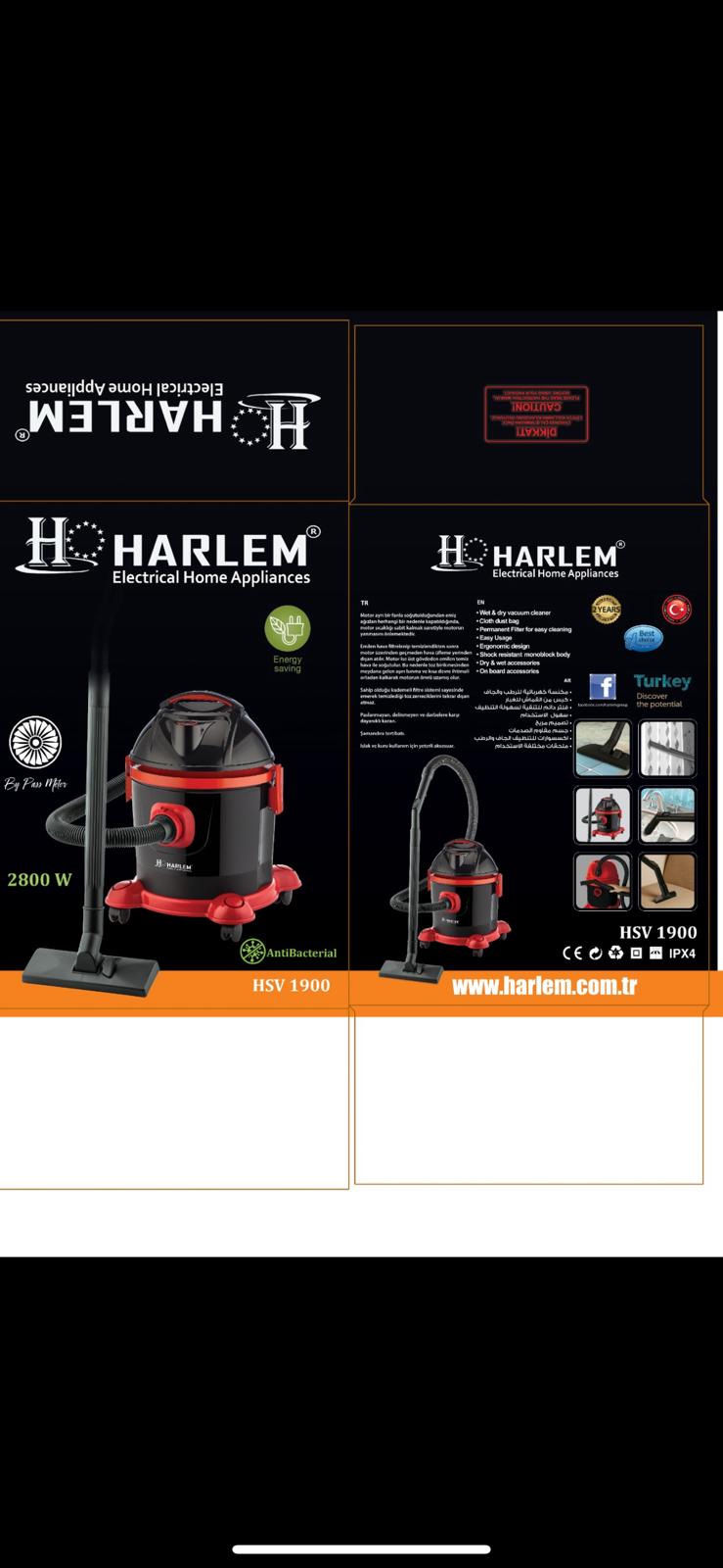 HARLEM HSV-1900 BETA KURU SÜPÜRGE 2800W