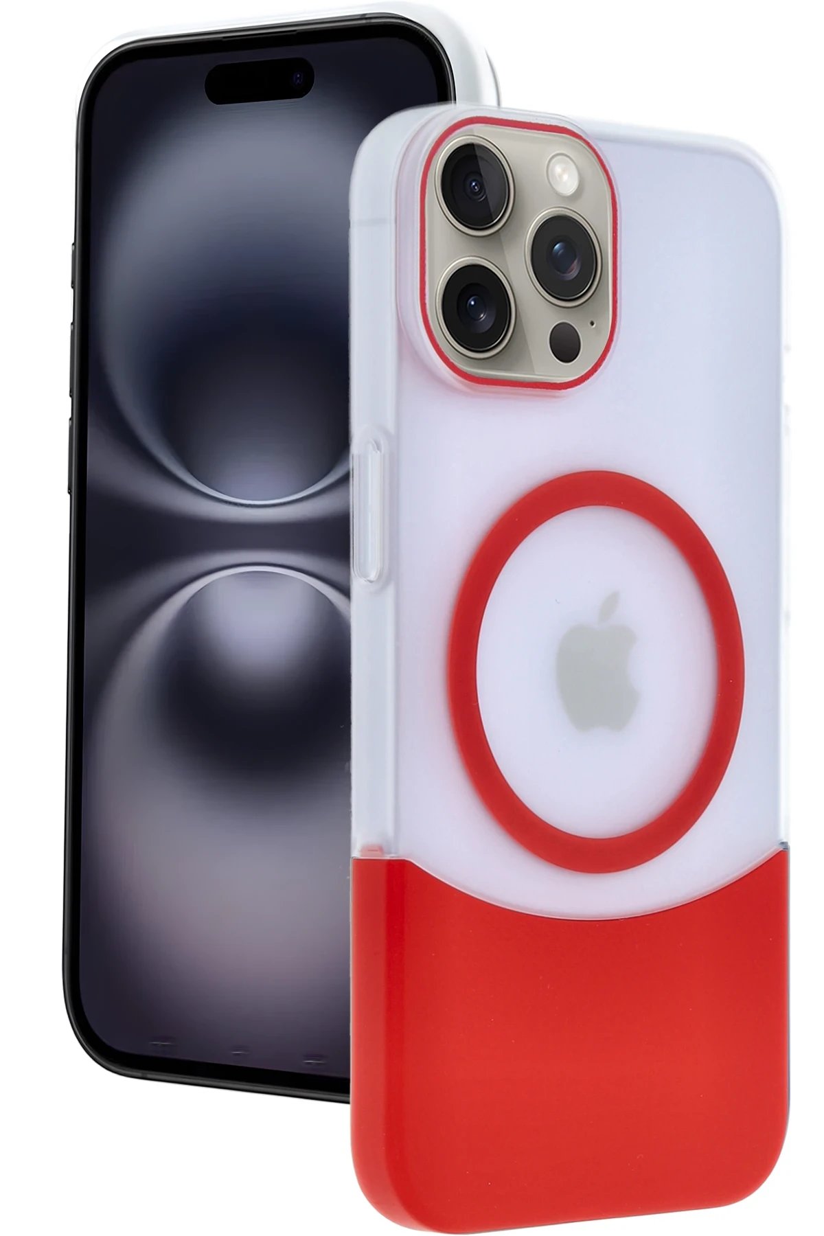 Joko Apple iPhone 15 Pro Max Velar Magsafe Kapak - Kırmızı