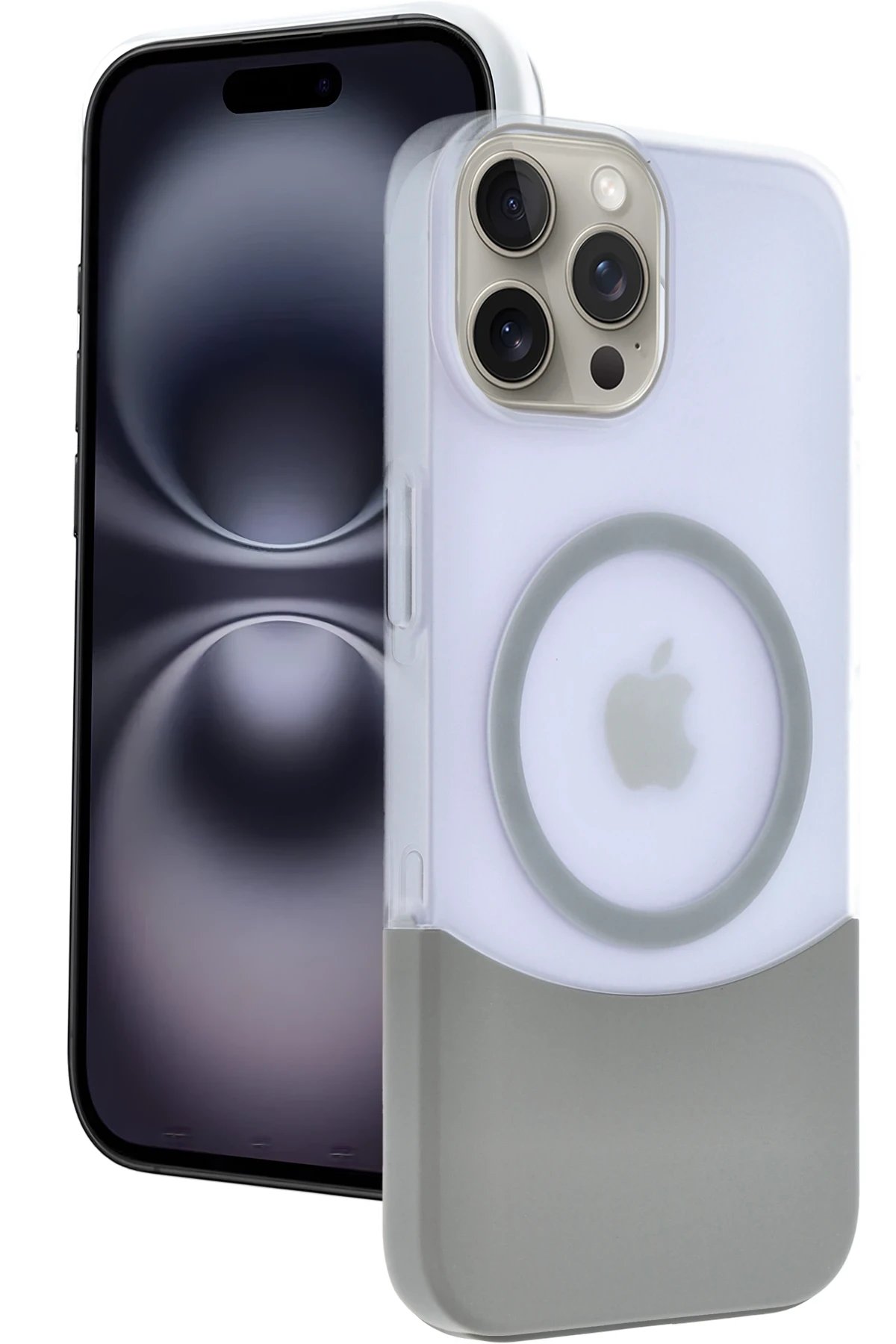 Joko Apple iPhone 15 Pro Max Velar Magsafe Kapak - Natural Grey