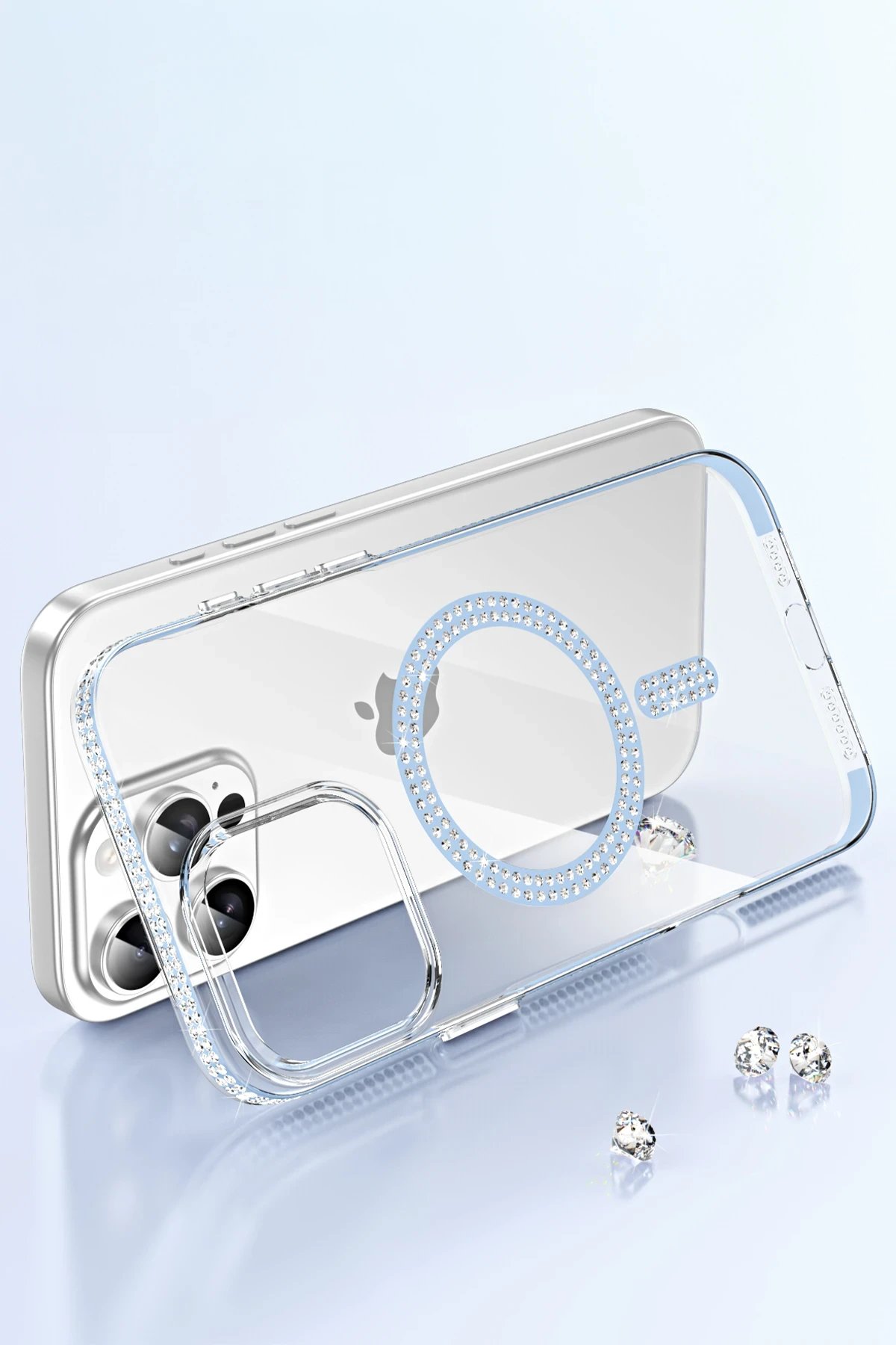 Joko Apple iPhone 14 Move Taşlı Magsafe Kapak - Lila