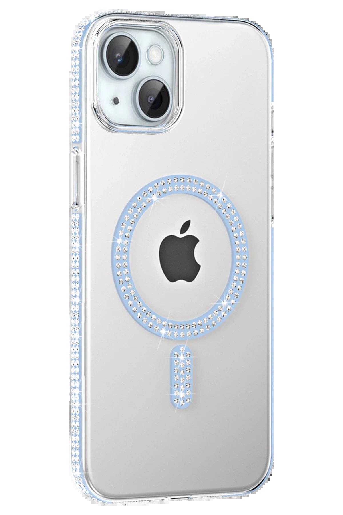 Joko Apple iPhone 14 Move Taşlı Magsafe Kapak - Mavi