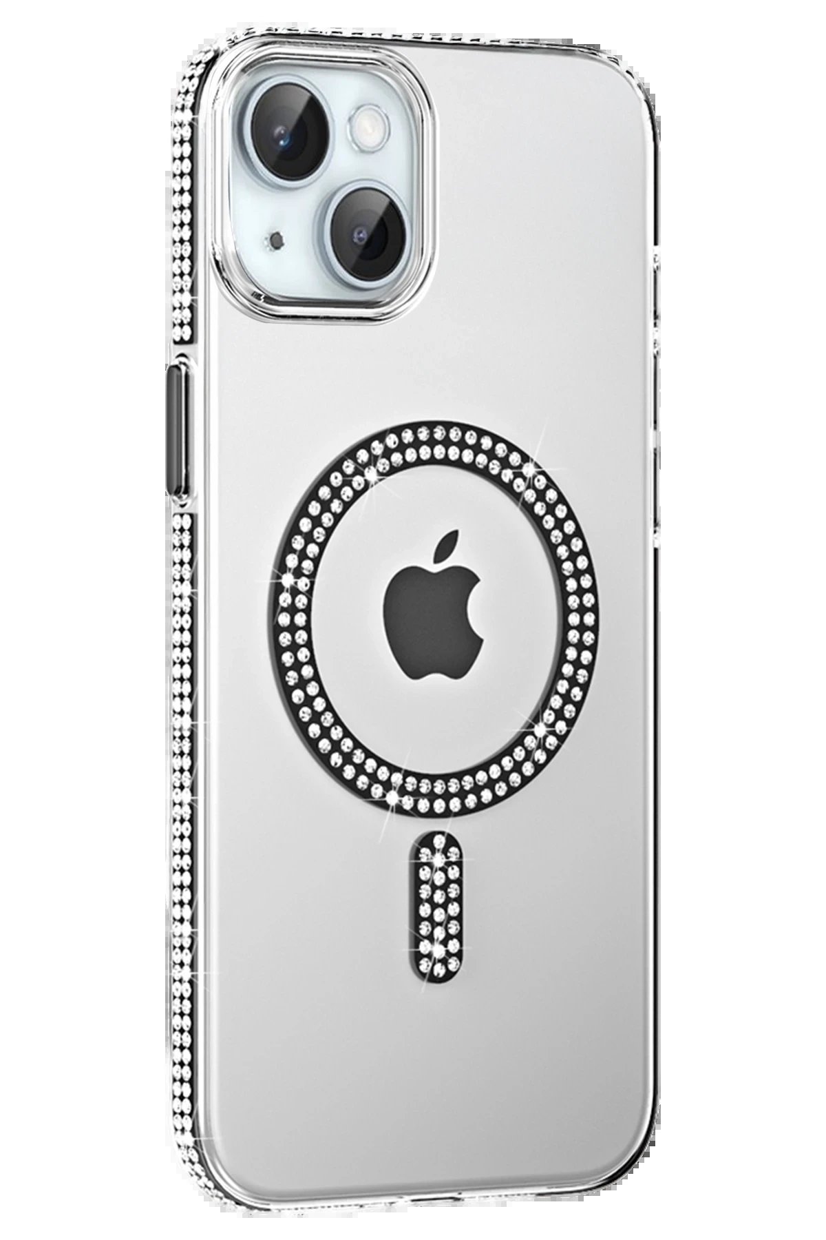 Joko Apple iPhone 14 Move Taşlı Magsafe Kapak - Siyah