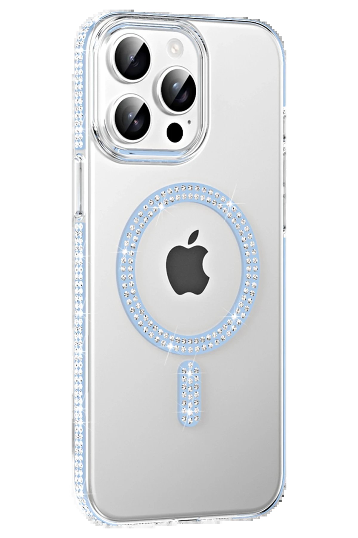 Joko Apple iPhone 14 Pro Max Move Taşlı Magsafe Kapak - Mavi