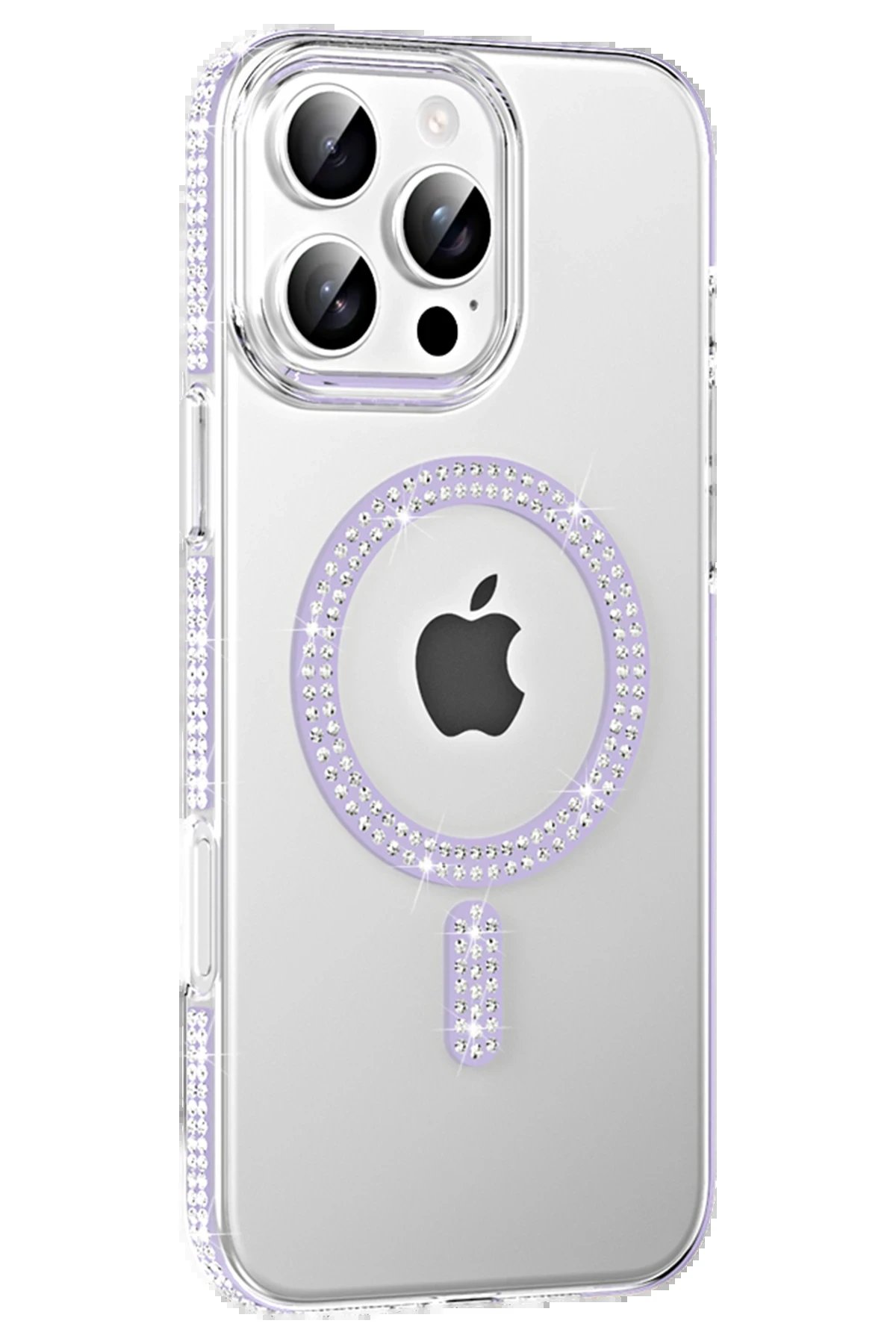 Joko Apple iPhone 16 Pro Move Taşlı Magsafe Kapak - Lila