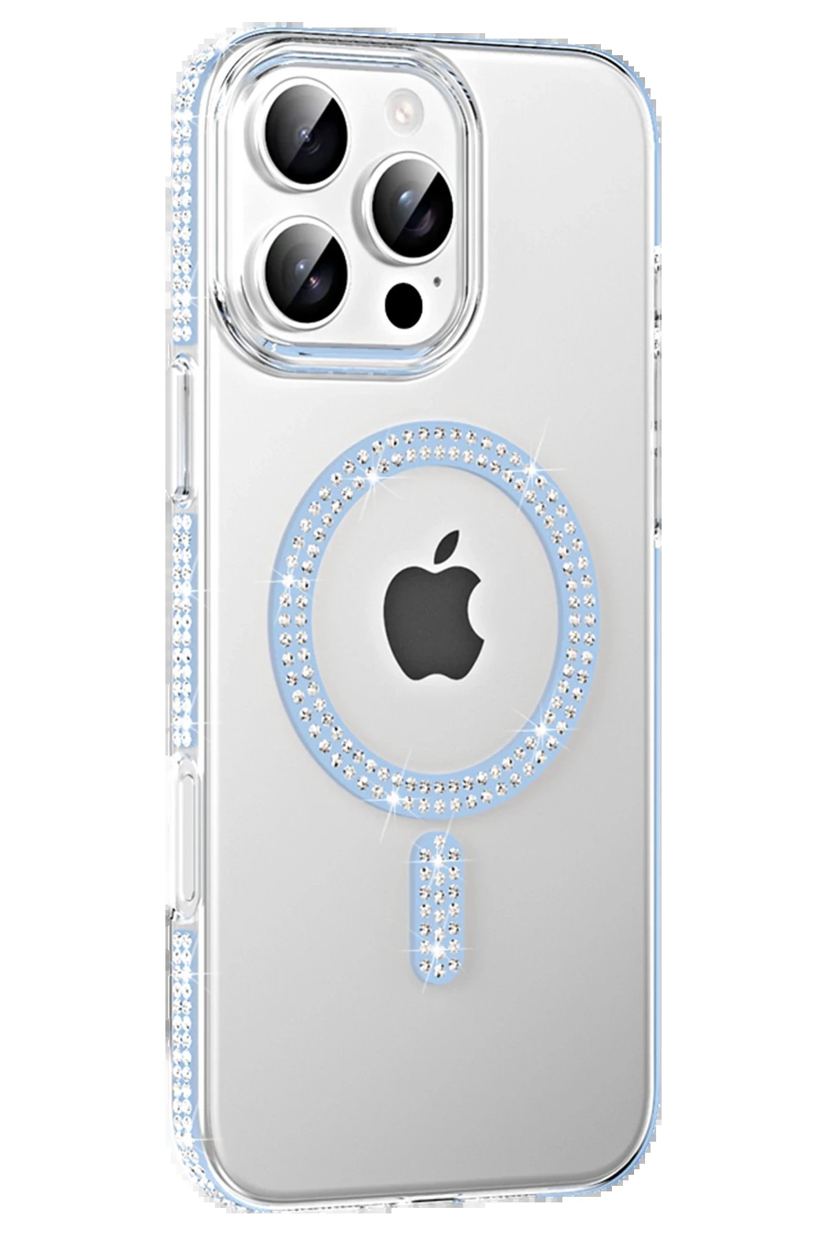 Joko Apple iPhone 16 Pro Max Move Taşlı Magsafe Kapak - Mavi