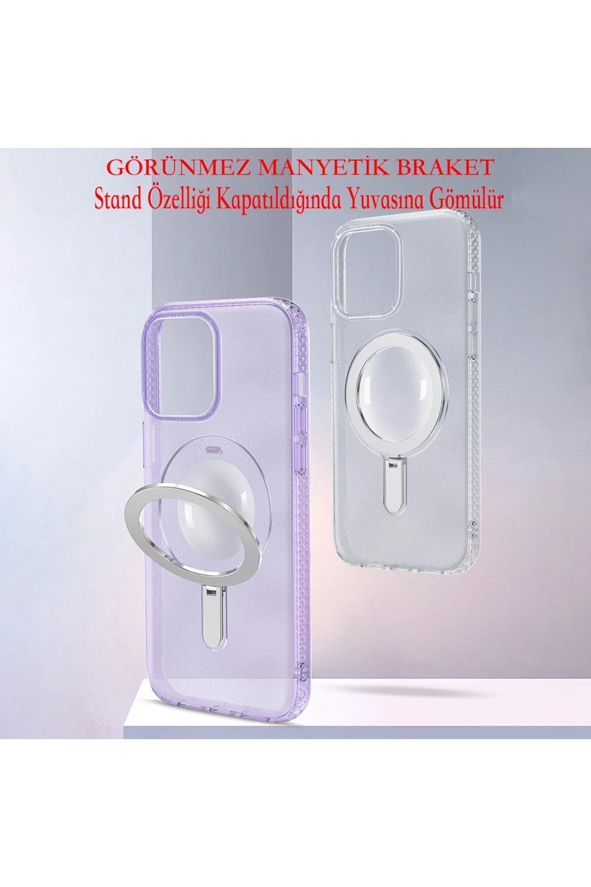 Joko iPhone 14 Pro Kılıf Zoom Standlı Silikon - Sierra Blue