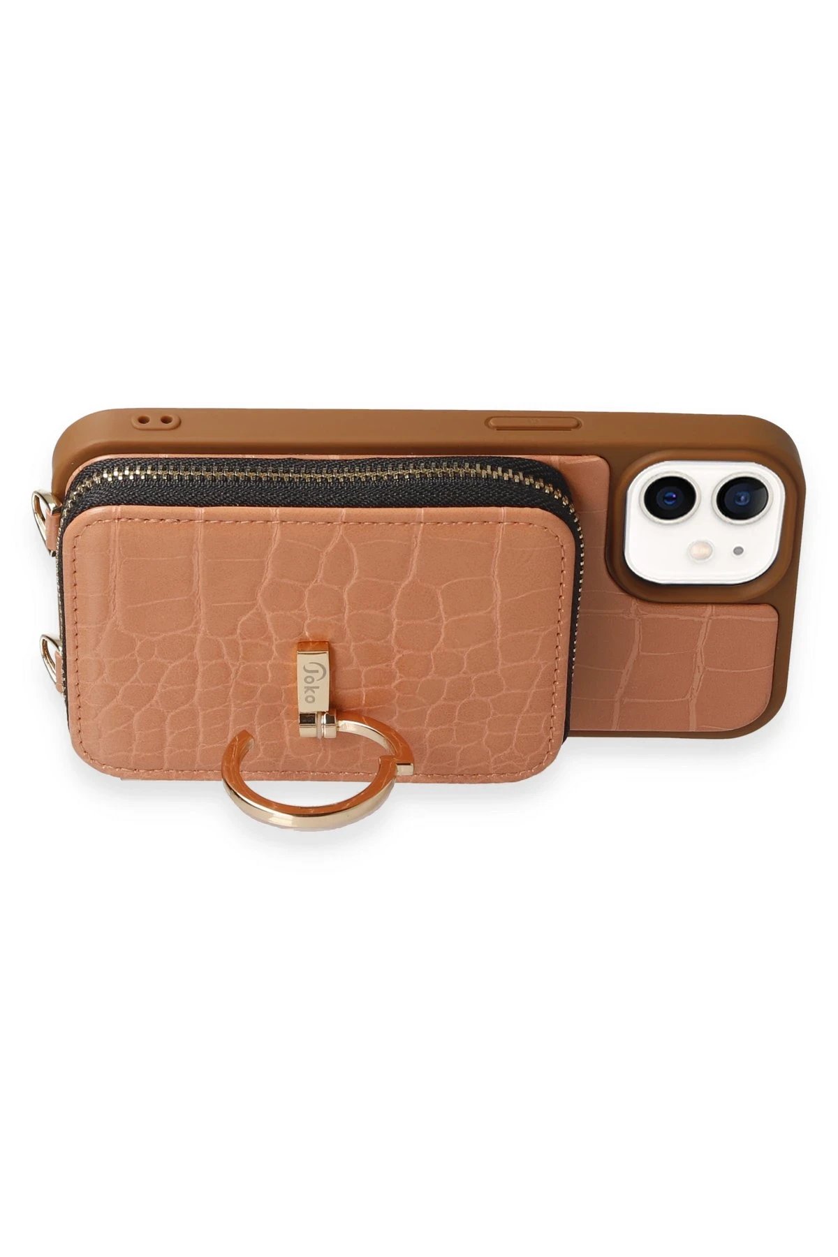 Joko iPhone 11 Kılıf Ermes Kapak - Açık Kırmızı