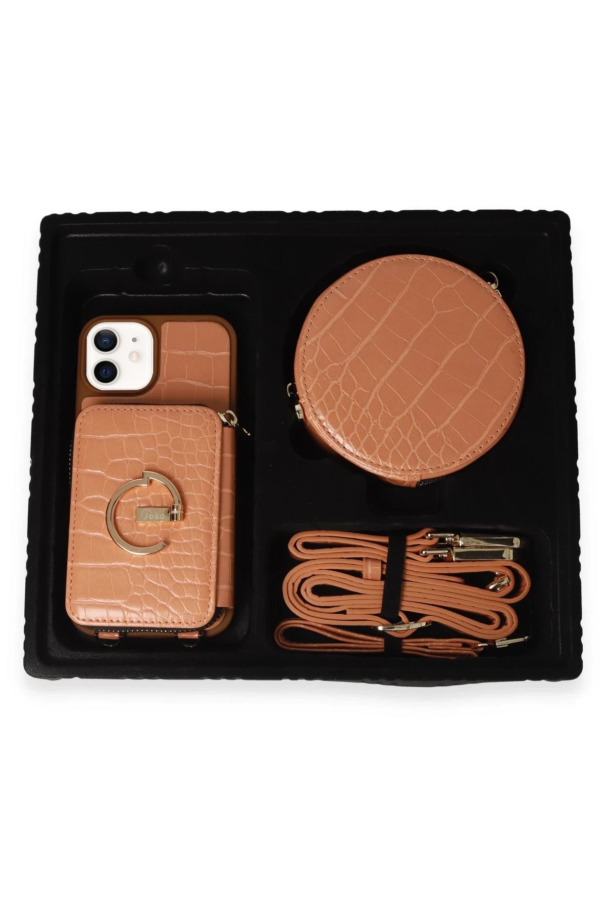 Joko iPhone 11 Kılıf Ermes Kapak - Açık Kırmızı