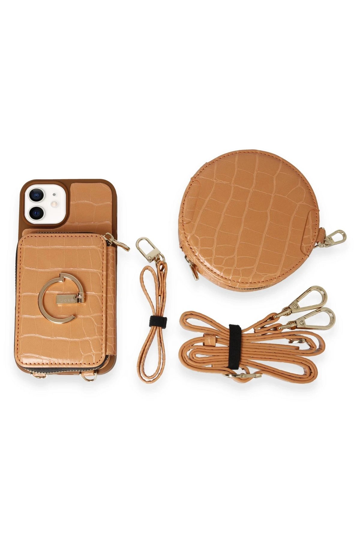 Joko iPhone 11 Kılıf Ermes Kapak - Açık Turuncu