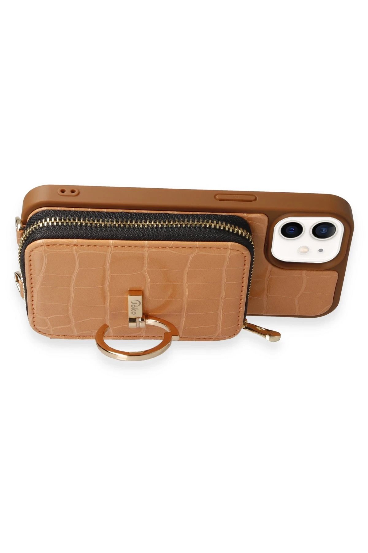 Joko iPhone 11 Kılıf Ermes Kapak - Açık Turuncu