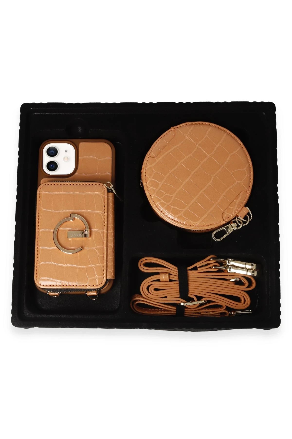 Joko iPhone 11 Kılıf Ermes Kapak - Açık Turuncu