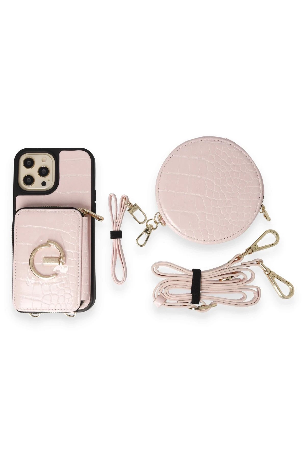 Joko iPhone 12 Pro Kılıf Ermes Kapak - Pembe